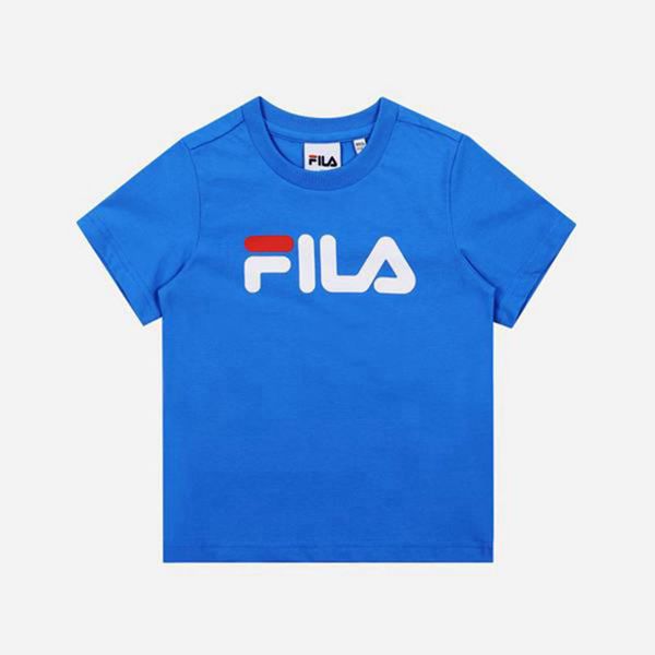 Camisetas Fila Menina Azuis - Fila Uno Crew Neck S/S Loja Online Portugal,CIKP-50921